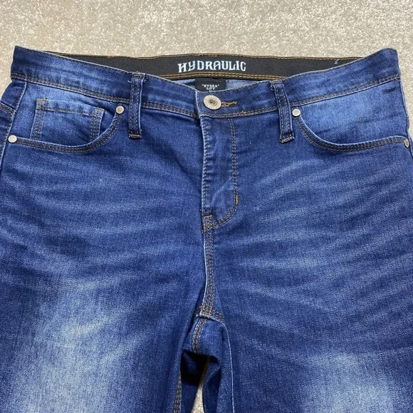 Hydraulic Jeans Womens 11 Blue Ankle Skinny Hydra Lift‎ Stretch Mid Rise Pants - Picture 2 of 11